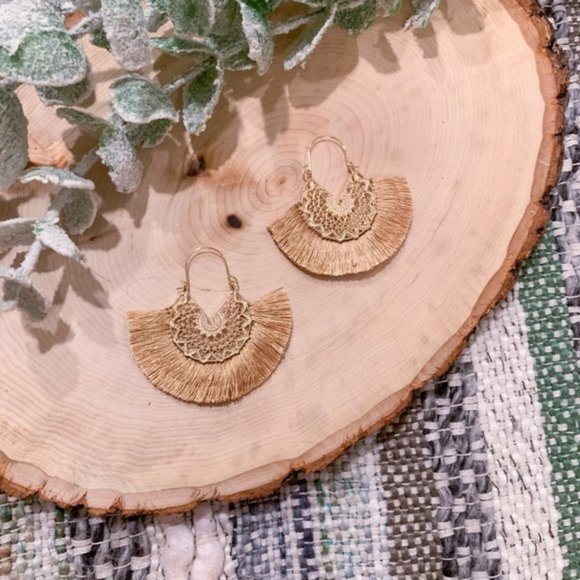 $5 BLOWOUT! Fan Bohemian Earrings - Picture 5 of 10